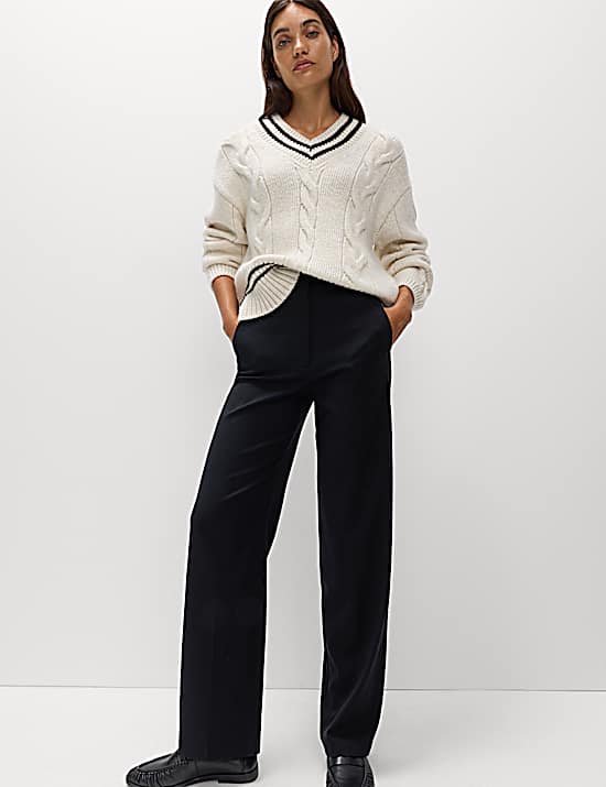 Tailored Striped Longline Waistcoat