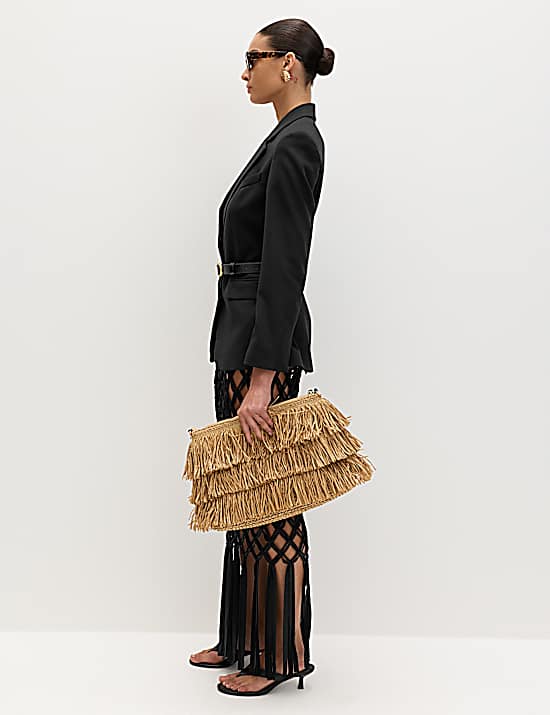 Tailored Striped Longline Waistcoat