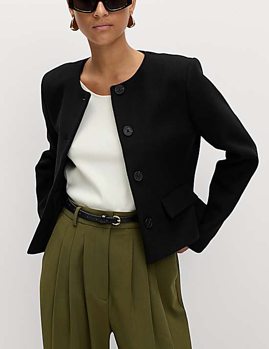 Tailored Striped Longline Waistcoat