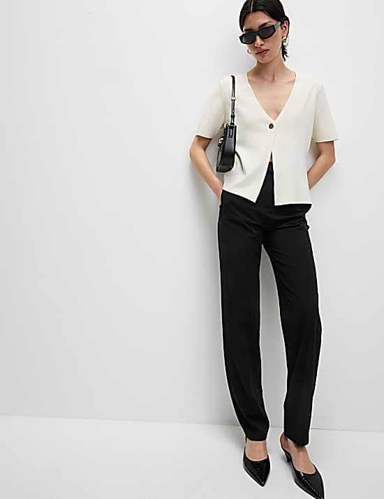Tailored Striped Longline Waistcoat