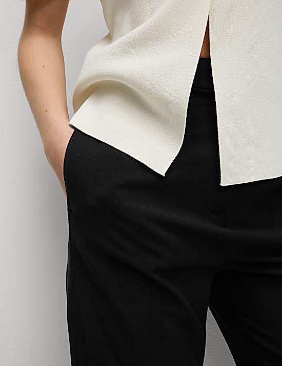 Tailored Striped Longline Waistcoat