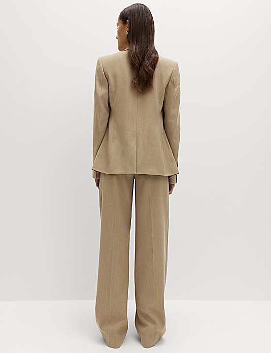 Tailored Striped Longline Waistcoat