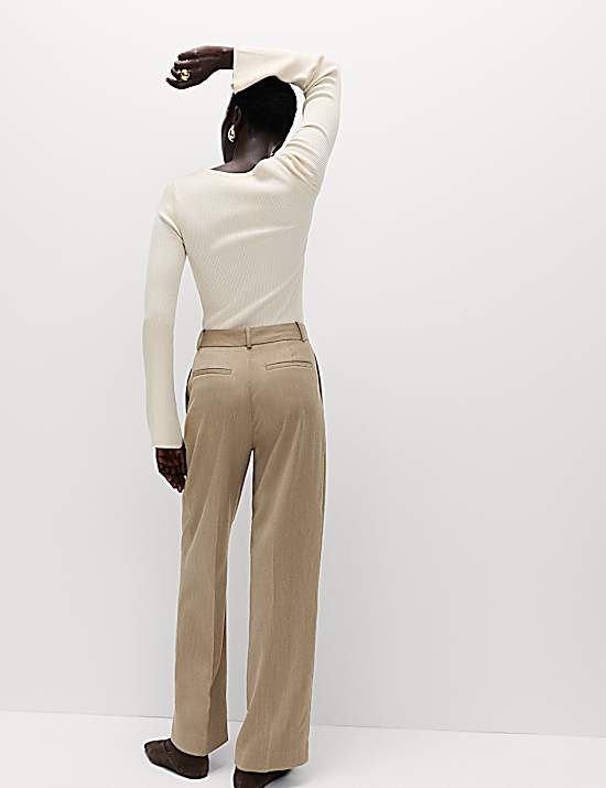 Tailored Striped Longline Waistcoat