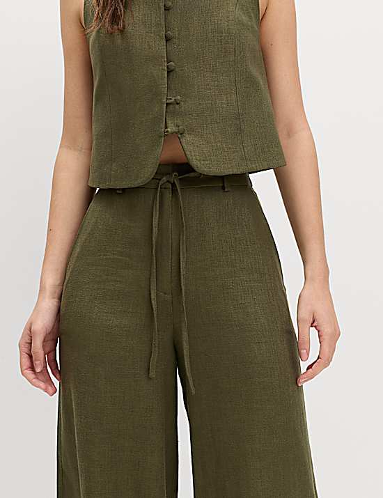Tailored Striped Longline Waistcoat
