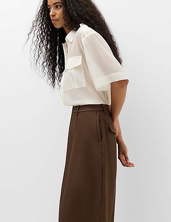 Tailored Striped Longline Waistcoat