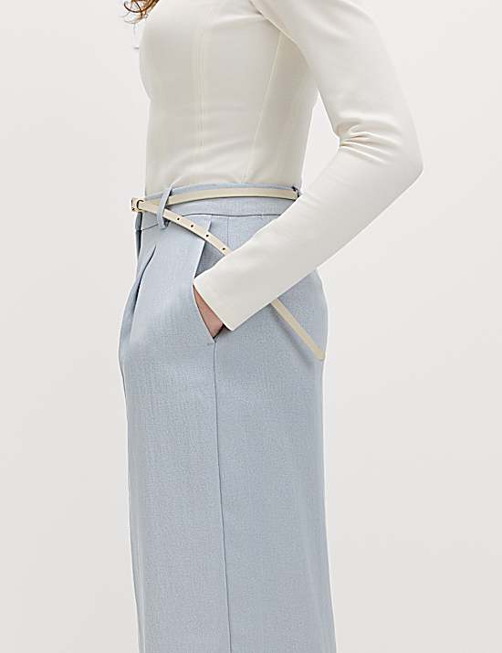 Tailored Striped Longline Waistcoat
