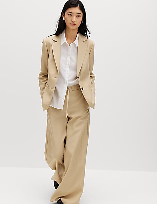 Tailored Striped Longline Waistcoat