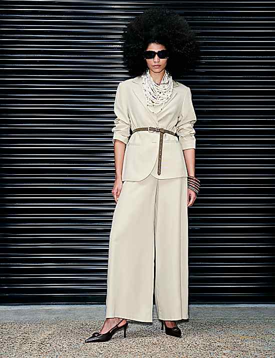 Tailored Striped Longline Waistcoat