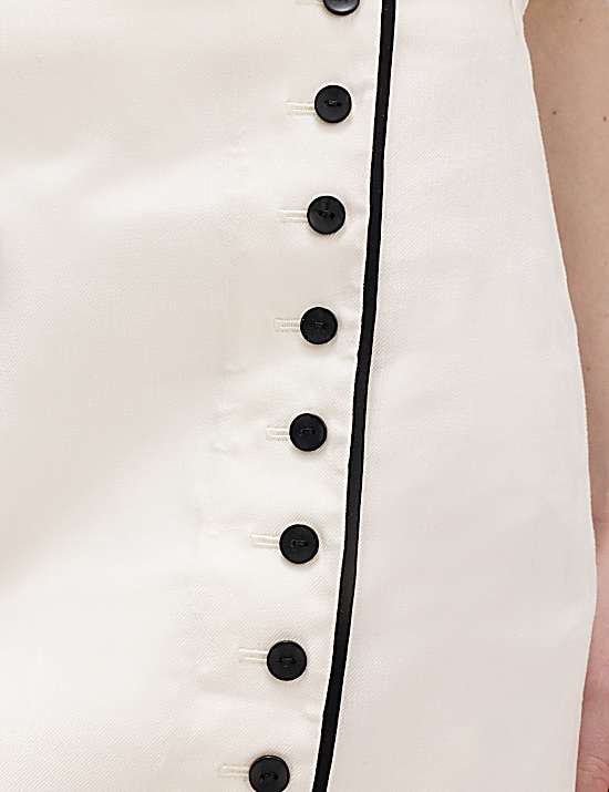 Tailored Striped Longline Waistcoat