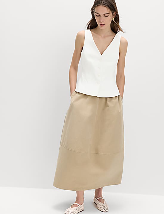 Tailored Striped Longline Waistcoat