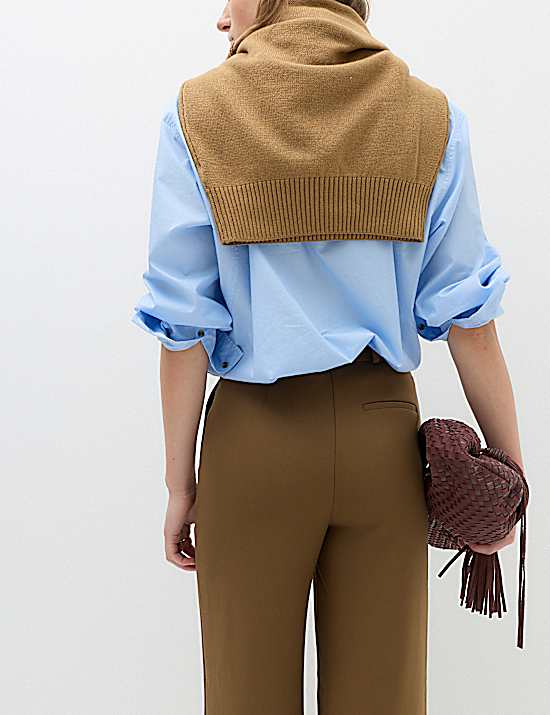 Tailored Striped Longline Waistcoat