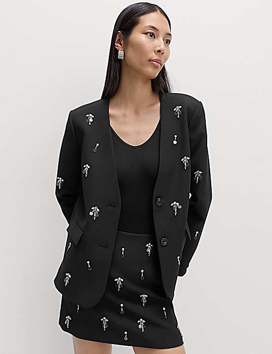 Tailored Striped Longline Waistcoat