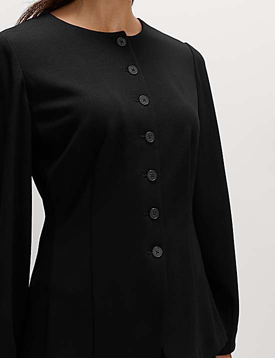 Tailored Striped Longline Waistcoat