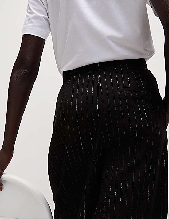 Tailored Striped Longline Waistcoat