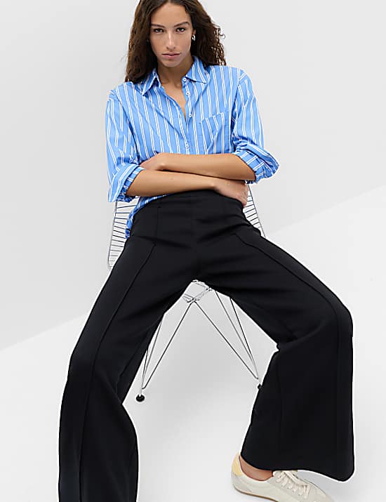 Tailored Striped Longline Waistcoat