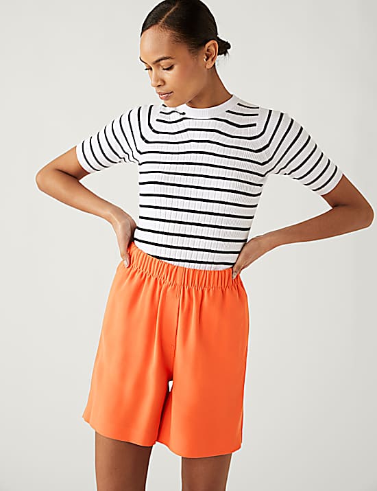 Tailored Striped Longline Waistcoat