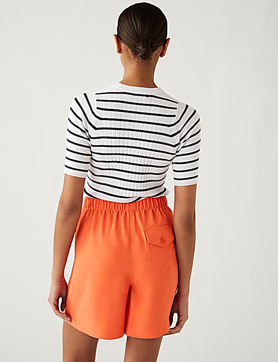 Tailored Striped Longline Waistcoat