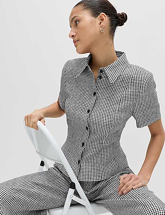 Tailored Striped Longline Waistcoat
