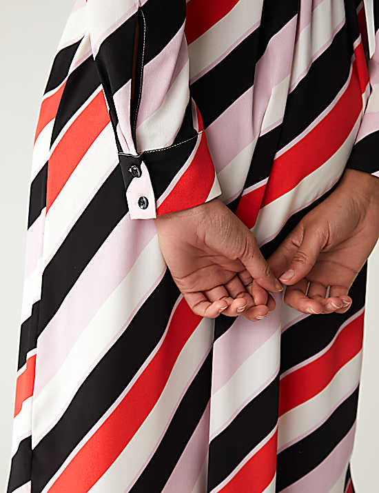 Tailored Striped Longline Waistcoat