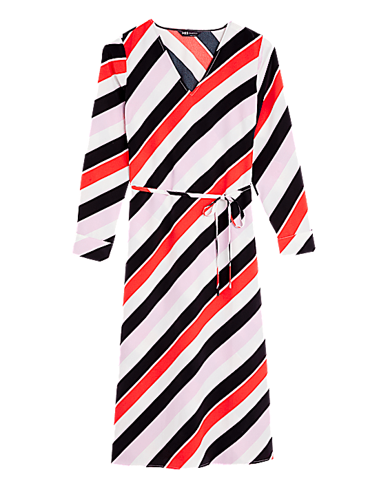 Tailored Striped Longline Waistcoat