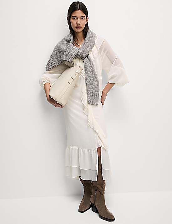 Tailored Striped Longline Waistcoat