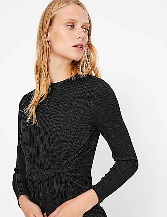 Tailored Striped Longline Waistcoat