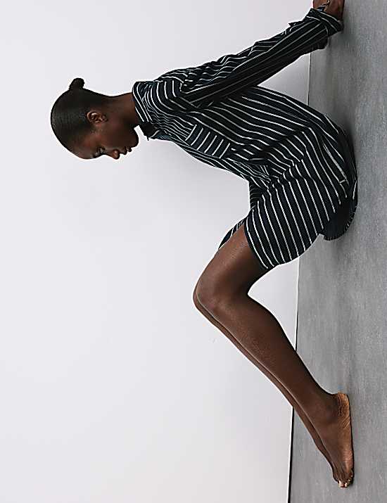 Tailored Striped Longline Waistcoat