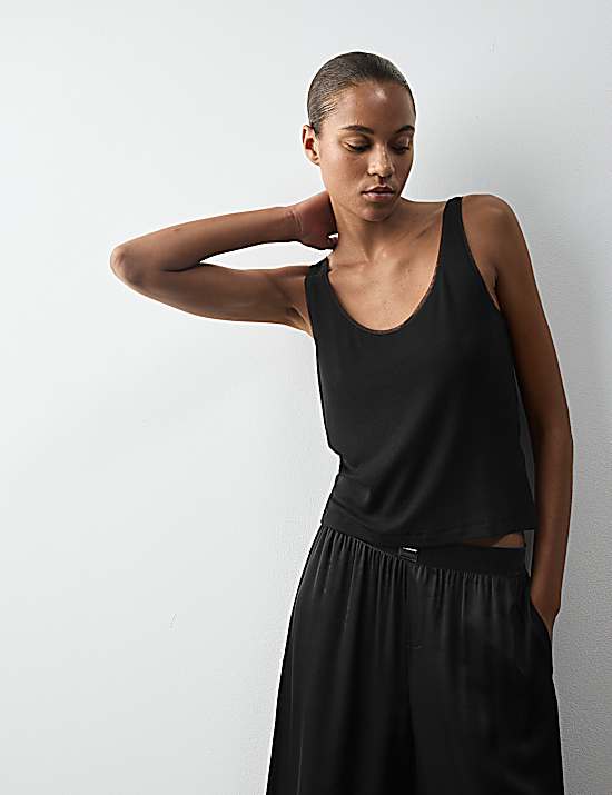 Tailored Striped Longline Waistcoat