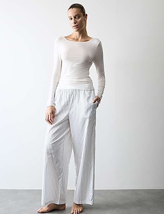 Tailored Striped Longline Waistcoat