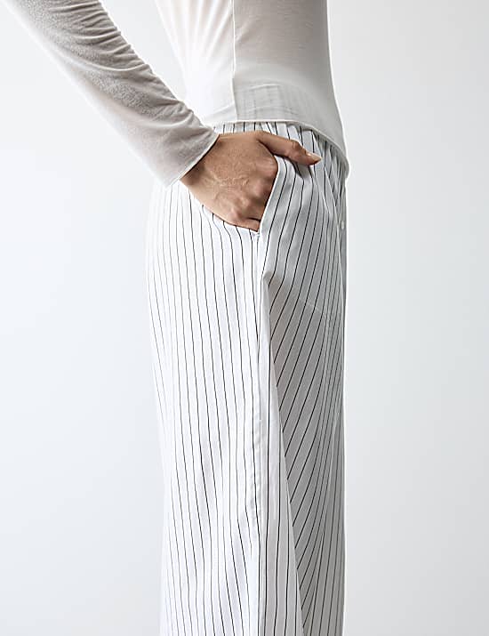 Tailored Striped Longline Waistcoat