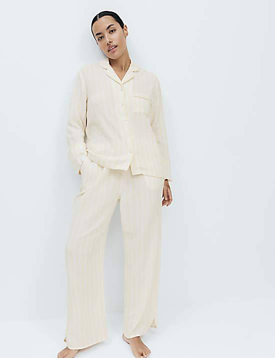 Tailored Striped Longline Waistcoat
