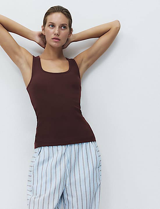 Tailored Striped Longline Waistcoat