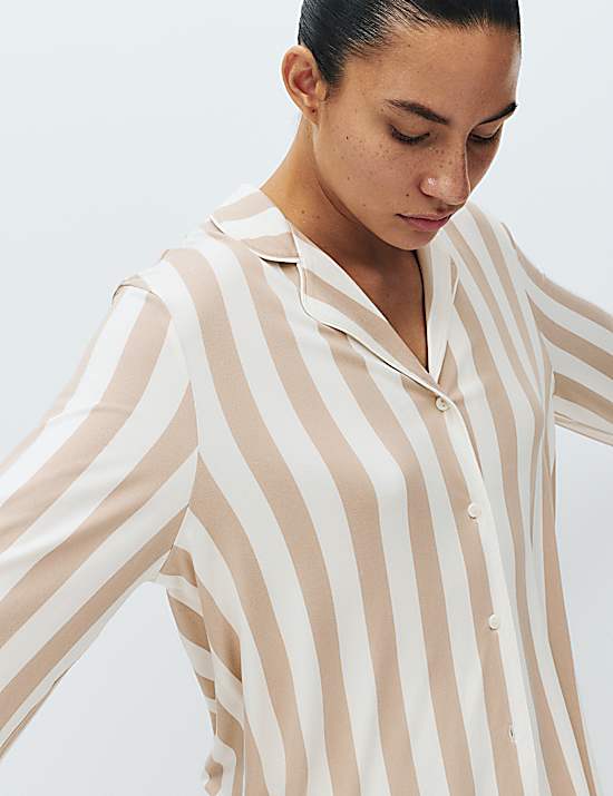 Tailored Striped Longline Waistcoat