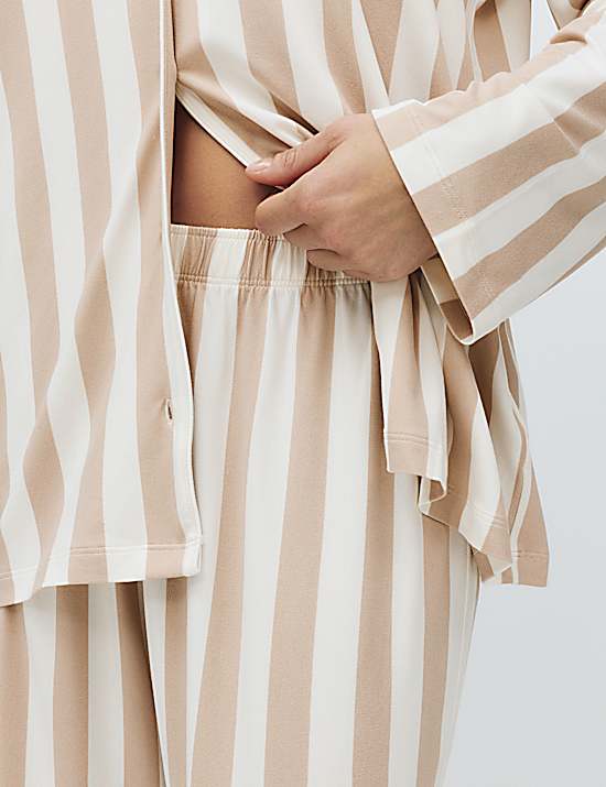 Tailored Striped Longline Waistcoat