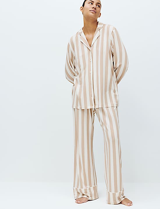 Tailored Striped Longline Waistcoat