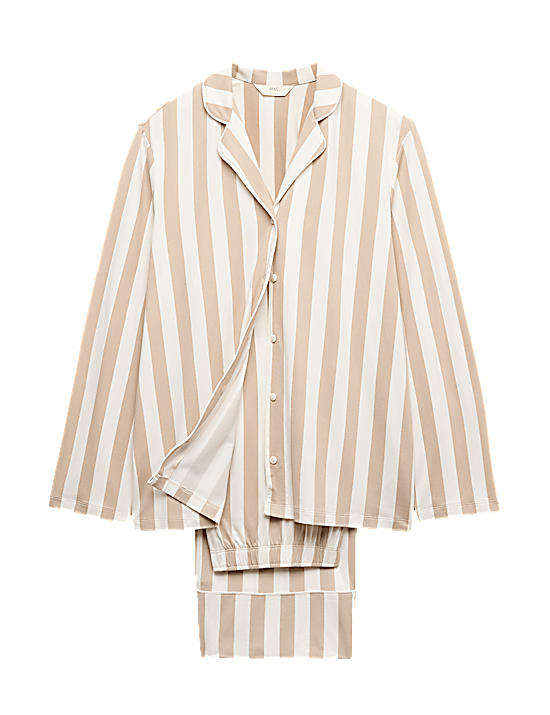 Tailored Striped Longline Waistcoat