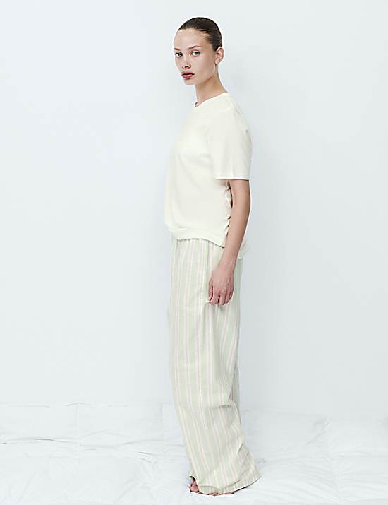 Tailored Striped Longline Waistcoat
