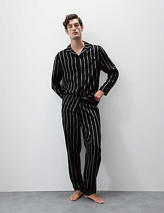 Tailored Striped Longline Waistcoat