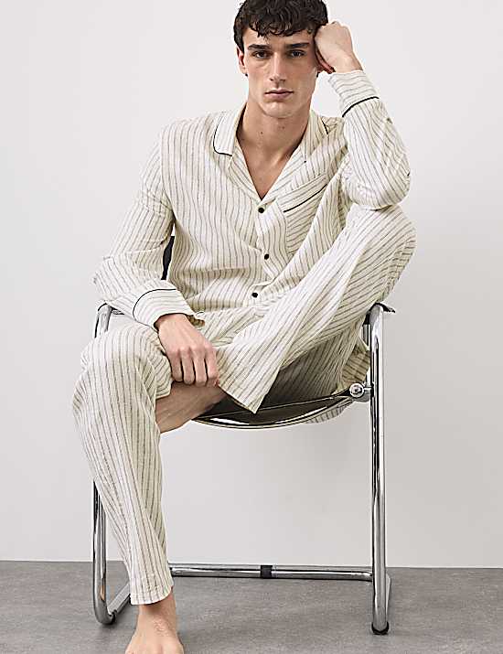 Tailored Striped Longline Waistcoat
