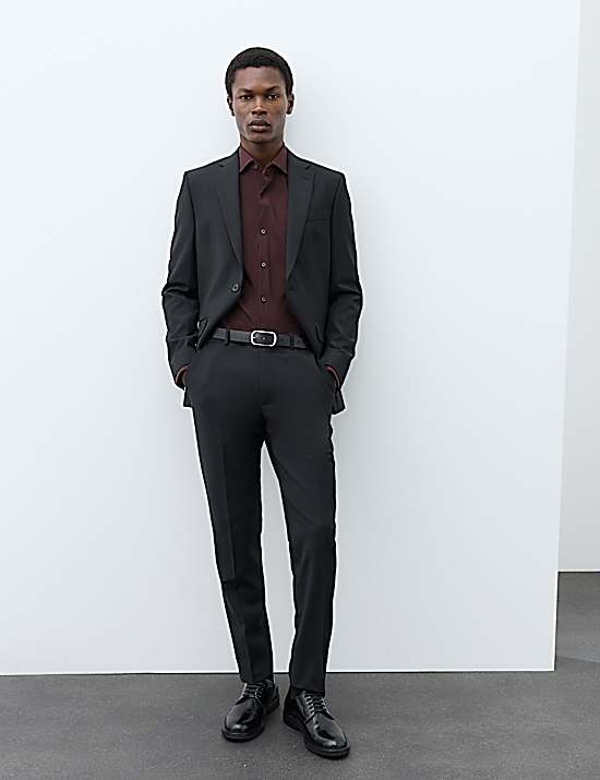 Tailored Striped Longline Waistcoat