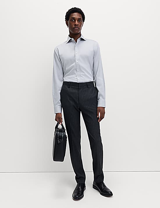 Tailored Striped Longline Waistcoat