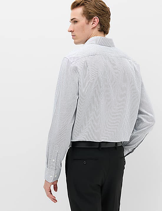 Tailored Striped Longline Waistcoat