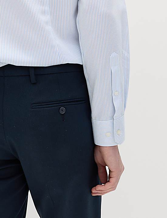 Tailored Striped Longline Waistcoat