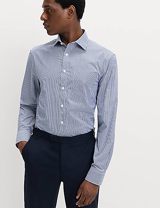 Tailored Striped Longline Waistcoat