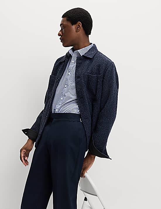 Tailored Striped Longline Waistcoat