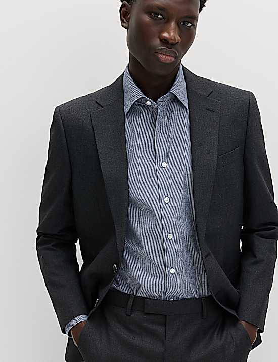 Tailored Striped Longline Waistcoat