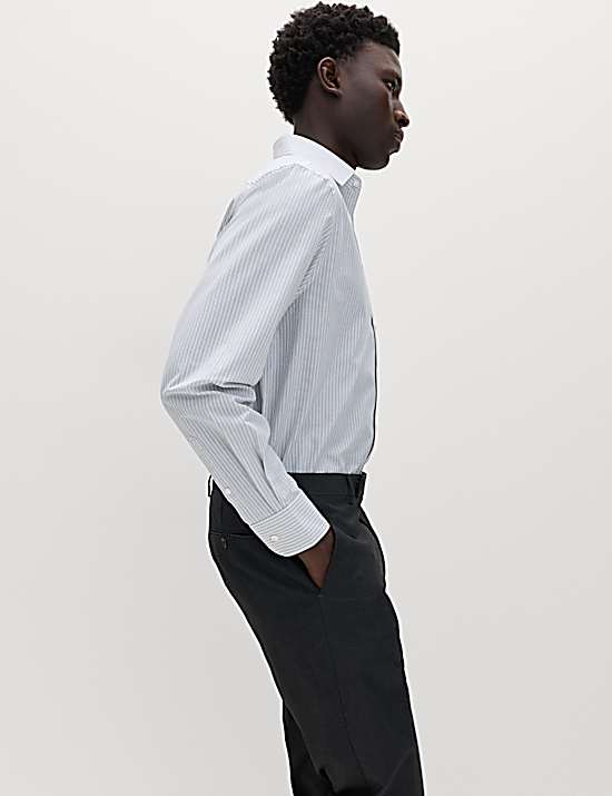 Tailored Striped Longline Waistcoat