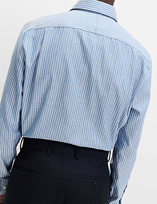 Tailored Striped Longline Waistcoat