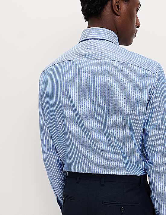 Tailored Striped Longline Waistcoat