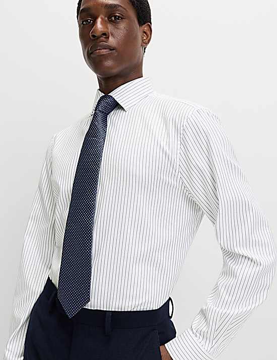 Tailored Striped Longline Waistcoat